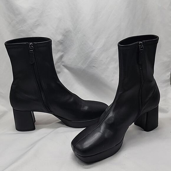 ●AEROSOLE●NEW●🚨●SUSEX●BLACK● MID CALF BOOT●DIAMOND FLEX SOLE●LADIES●NWOB🔥 - Picture 6 of 16